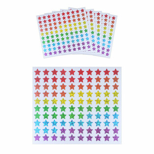FUN STICKERS - V&Auml;RVILISED T&Auml;HEKLEEBISED - 100 KLEEBISET LEHEL (5 tk)