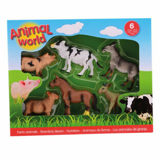 ANIMAL WORLD - TALULOOMADE M&Auml;NGUFIGUURIDE KOMPLEKT, 6 TK (1 tk)