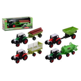 FARM MASTER - TRAKTORITE M&Auml;NGUKOMPLEKT DIE-CAST - MIX (12 tk)