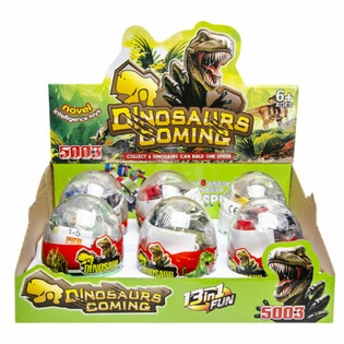 Bricks Ehitusklotsid - Dinosaurus Kapslis Display (6 tk)