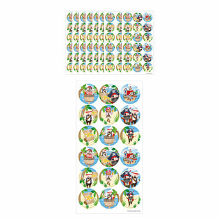 FUN STICKERS - PIRAADI KLEEPIKUD - 18 KLEEPIKUT LEHEL (10 tk)