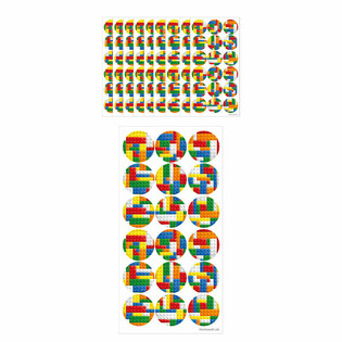 Fun kleepsud - Brickz klotsid (10 lehte)