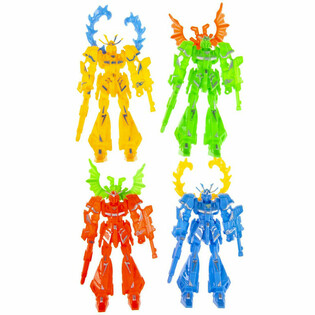 Tegevusfiguur robot - v&auml;rvide miks (36 tk)