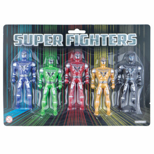 SUPER FIGHTERS - 5 Tegevusfiguuri Kaardil (6 tk)