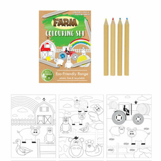 ECO FRIENDLY - Joonistuskomplekt Farm (25 tk)