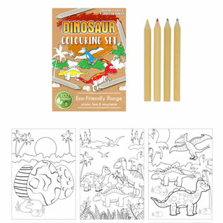 Dinosauruse joonistuskomplekt ECO FRIENDLY (25 tk)