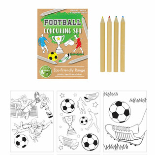 ECO FRIENDLY jalgpalli joonistuskomplekt (25 tk)