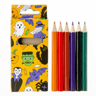 6-osaline Halloweeni värvipliiatsite komplekt (24 tk)
