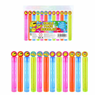 V&auml;rvilised Smiley seebimullipulgad (1 pakend, 12 tk)