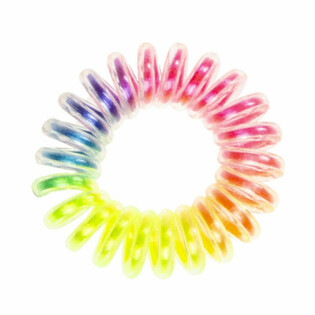 Vikerkaarevärvilised juuksekummid RAINBOW (48 tk)