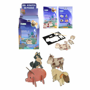 SCRATCH 3D PUZZLE - TALULOOMAD DISPLAY (18 tk)