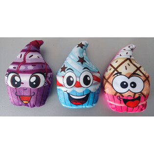 Pl&uuml;&uuml;sist Cupcake / Muffini - Erinevad V&auml;rvid (24 tk)