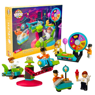 KIDS BRICKS FUN PARK - KLOTSIDE KOMPLEKT - 130-OSALINE (1 tk)