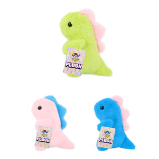 PL&Uuml;&Uuml;&Scaron;IST DINOSAURUS - 17CM K&Otilde;RGE - V&Auml;RVISEGU (12 tk)