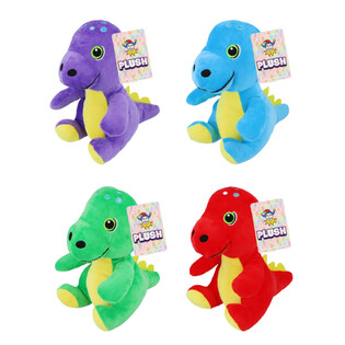 Pl&uuml;&uuml;&scaron;ist dinosaurus - 19 cm k&otilde;rge - erinevad v&auml;rvid (12 tk)