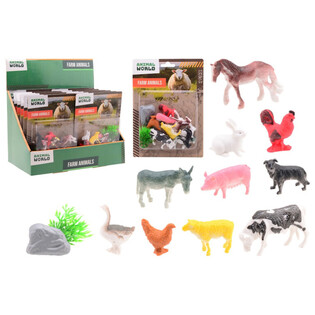 ANIMAL WORLD - Farmiloomade m&auml;ngukomplekt 12 osa - Display (12 tk)