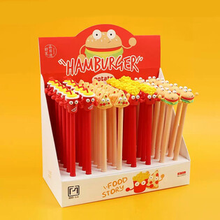 Kiirtoidu disainiga pastapliiatsid v&auml;ljapanekus (48 tk)
