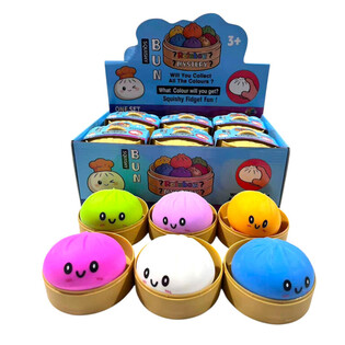 RAGE - Squishy Bun Dumplings SUUR (8.5 x 8.5 x 4.8 cm) - Viral 2026 Fidget m&auml;nguasi (12 tk)
