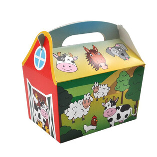 LASTE MENŪ&Uuml;KARP MUDEL: TALULOOMAD - M&otilde;&otilde;dud 18.5x12x19 CM - FOODBOX - KIDSBOX (24 tk.)
