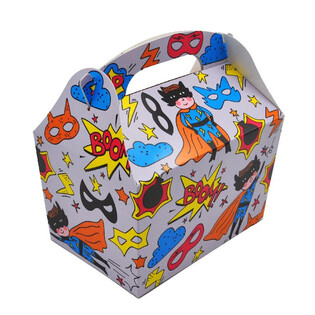 EINEKARP MUDEL: SUPERHERO - M&otilde;&otilde;dud 18.5x12x19 CM - FOODBOX - KIDSBOX (24 tk)
