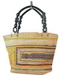 Art.nr: 97737 - B-FAIR Beads kott Must/Vikerkaar (1 tk)
