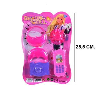 Ilukomplekt Beauty Girl kaardil (6 tk)