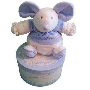 Baby Bow kaisuloom kingikarbis - Mudel 15 (Hiir, Sinine/Valge)