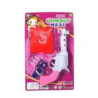 Cowgirl komplekt tüdrukutele valguse ja heliga (6 tk.)